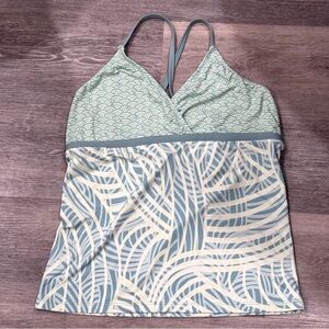 Swimsuit Bathing Suit Stylish Tropical Halter Top with Geometric Patterns Large